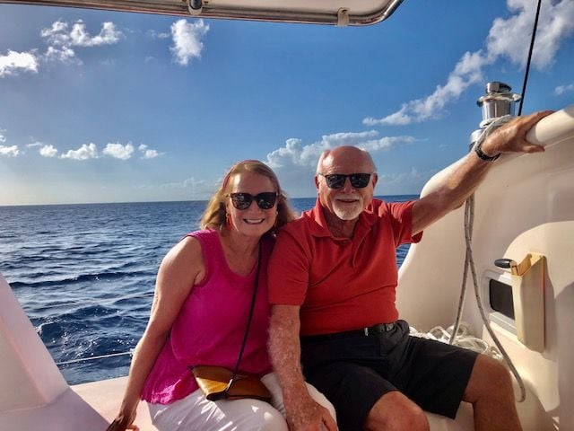 Gretchen With Her Husband In The Boat