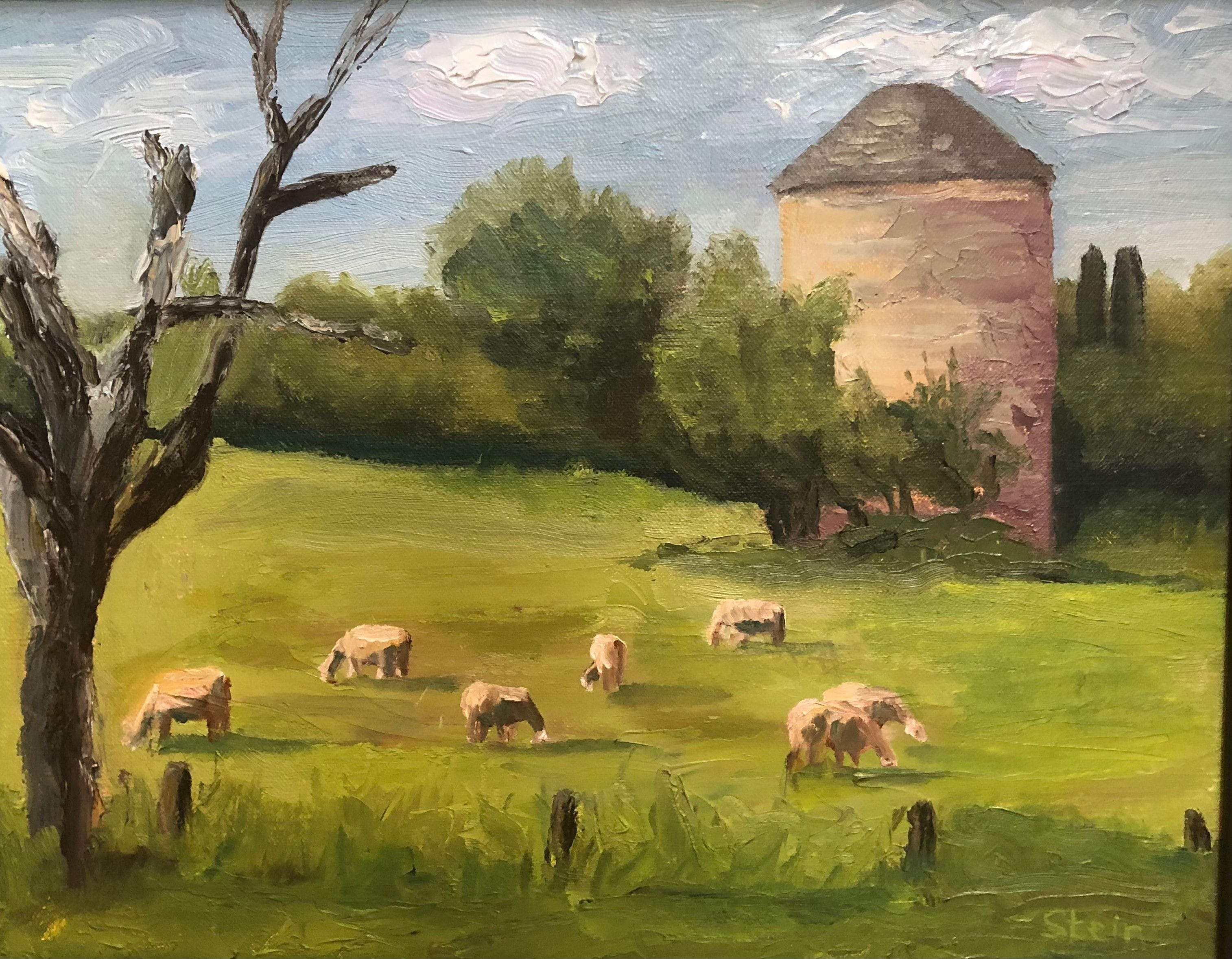 Animals In The Fields Painting