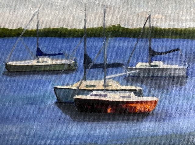 Boats Painting