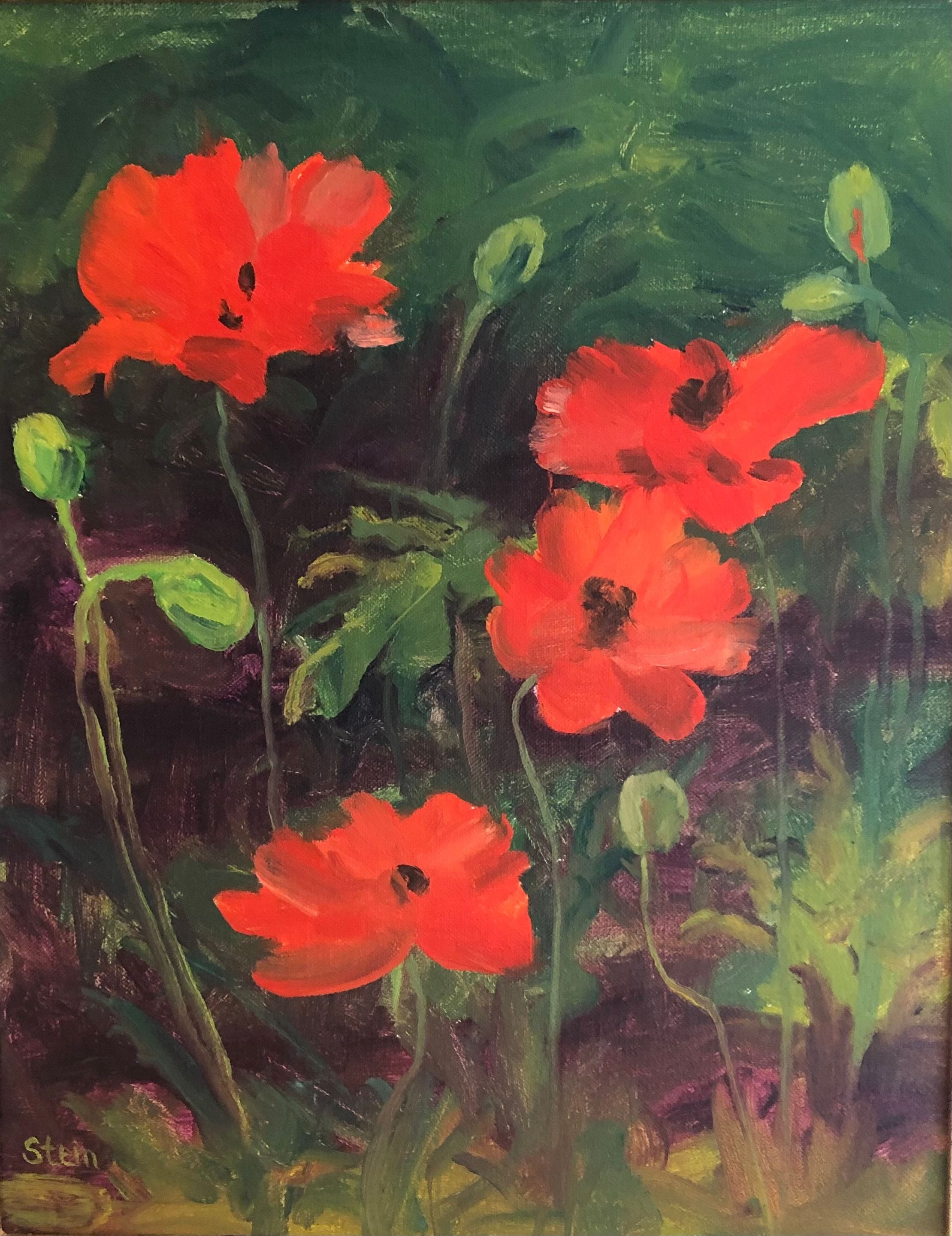 Red Flowers Painting